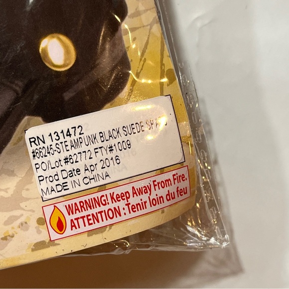 BLack BOOT Covers SPATS PIRATE Gold Button  COLONIAL RENAISSANCE COSTUME 1 Size - Picture 14 of 16